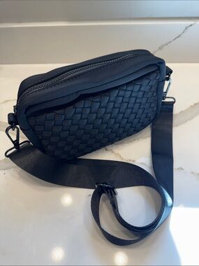 Sol And Selene Inspiration Neoprene and Nylon Woven Crossbody Bag